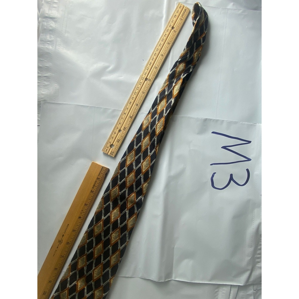 Mens Silk Diamond Pattern Necktie‎ Formal Business Accessory